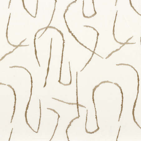 Tissu géométrique Fusain Camengo