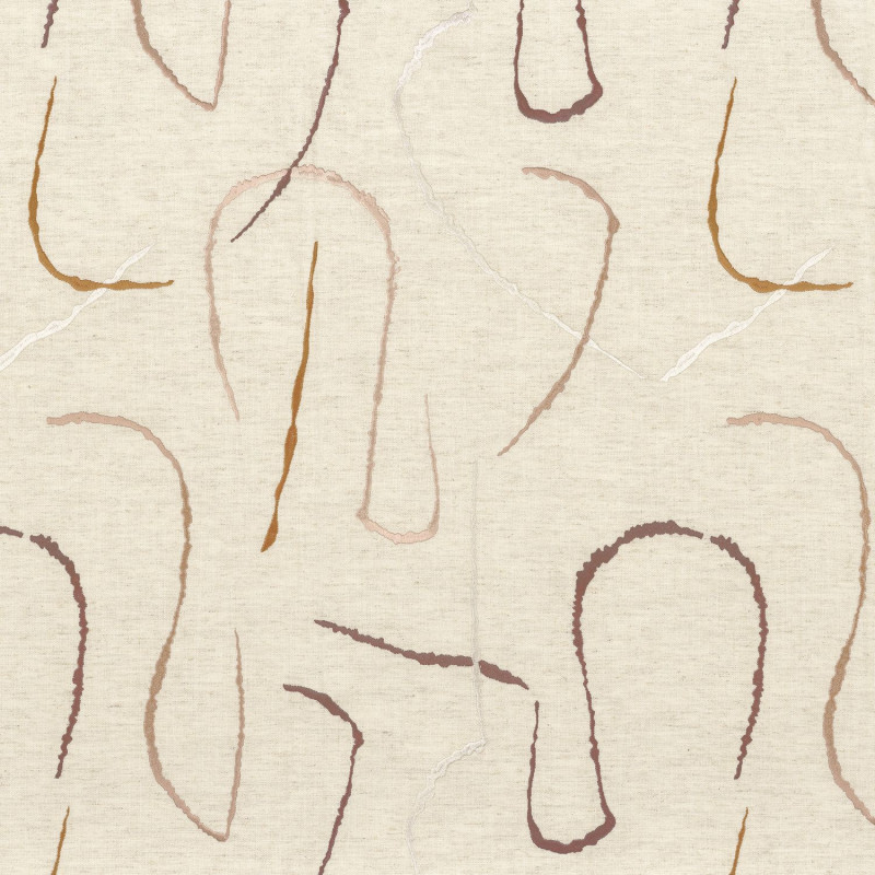Tissu géométrique Fusain Camengo