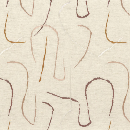 Tissu géométrique Fusain Camengo