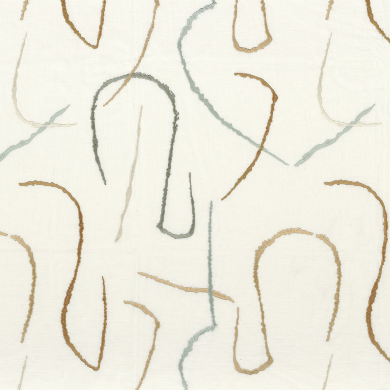 Tissu géométrique Fusain Camengo