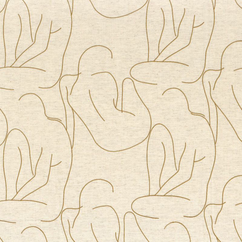 Tissu absrtait Croquis Camengo
