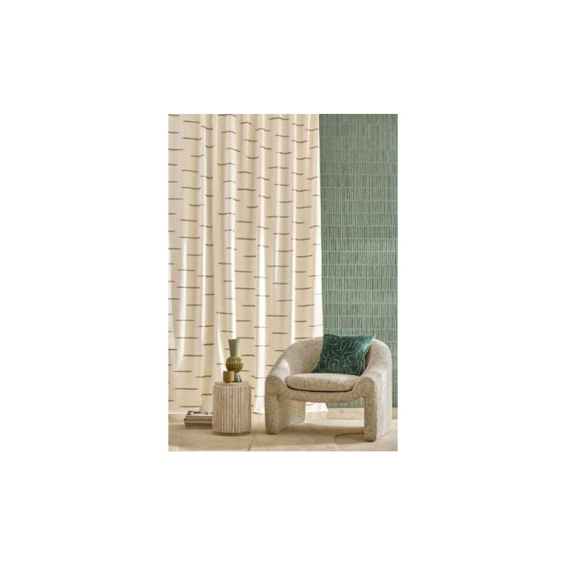 Tissu géométrique Fusain Velvet Camengo