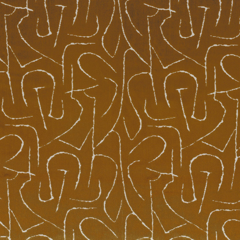 Tissu géométrique Fusain Velvet Camengo