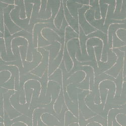 Tissu géométrique Fusain Velvet Camengo