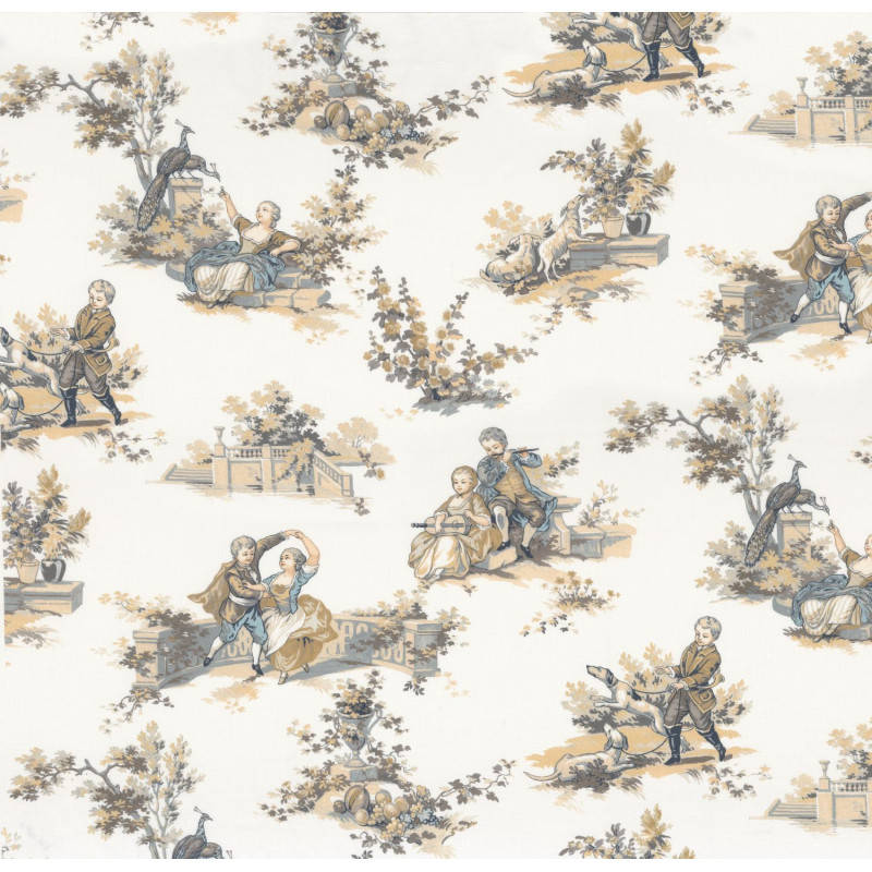 Tissu toile de Jouy Gavotte Camengo