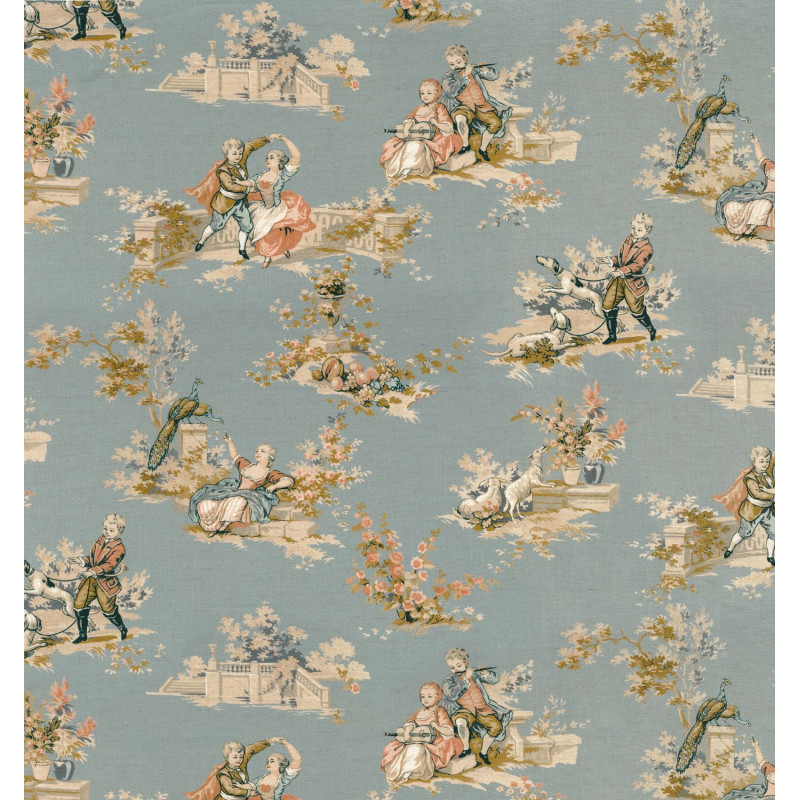 Tissu toile de Jouy Gavotte Camengo