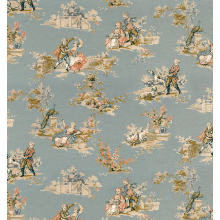 Tissu toile de Jouy Gavotte Camengo