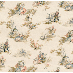 Tissu toile de Jouy Gavotte Camengo
