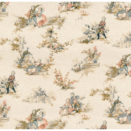 Tissu toile de Jouy Gavotte Camengo