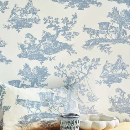Tissu toile de Jouy Cadence Camengo