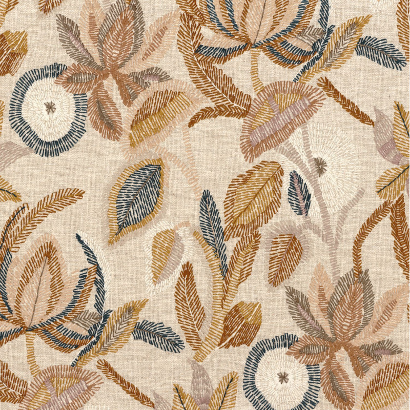 Tissu fleuri The lost garden Casamance