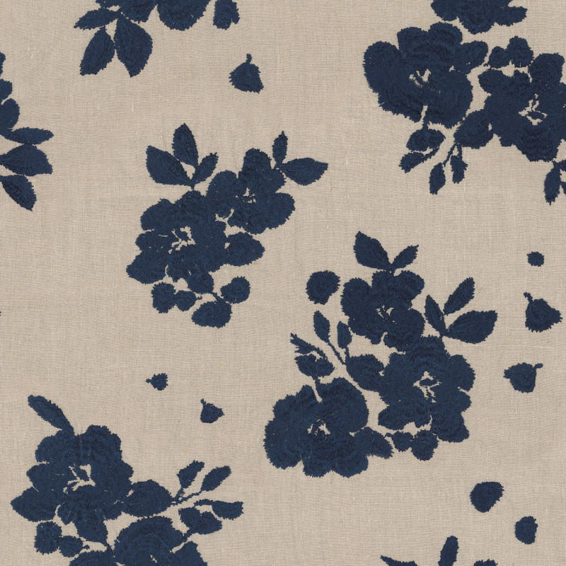 Tissu fleuri Gardenia Casamance