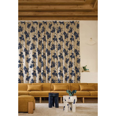 Tissu fleuri Gardenia Casamance