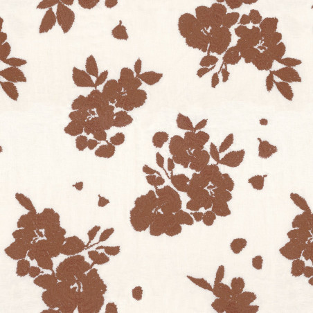 Tissu fleuri Gardenia Casamance