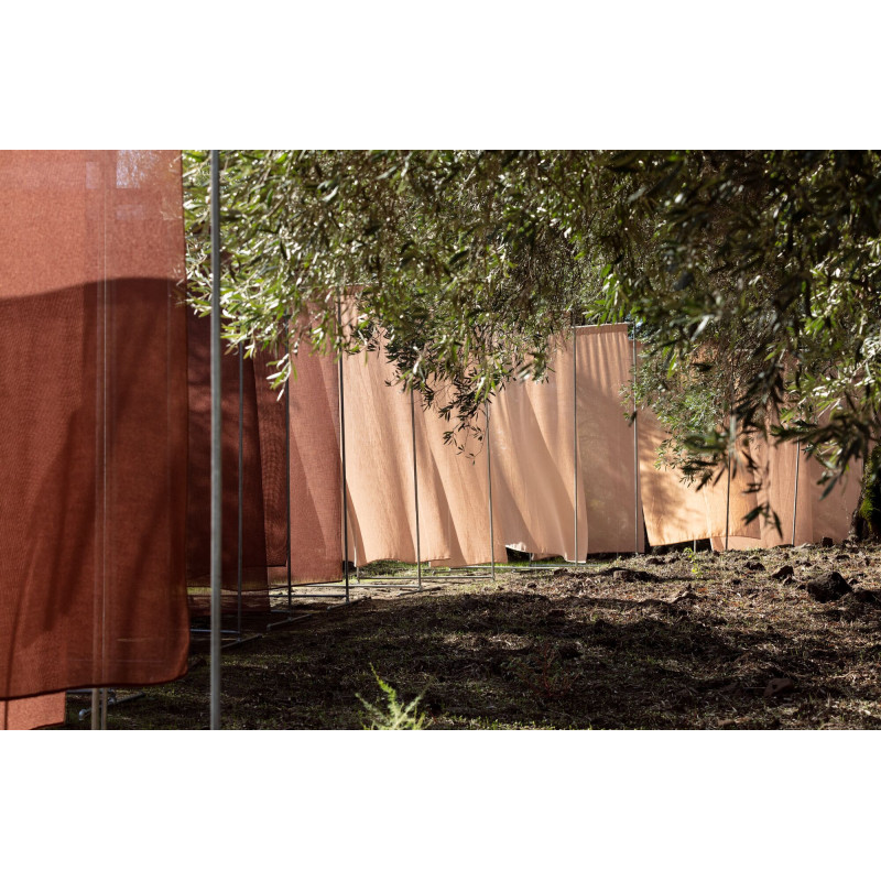 Tissu uni Benu Sky Recycled Fischbacher 1819