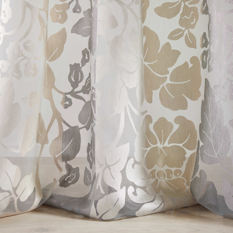 Tissu fleuri Botanic Fischbacher 1819