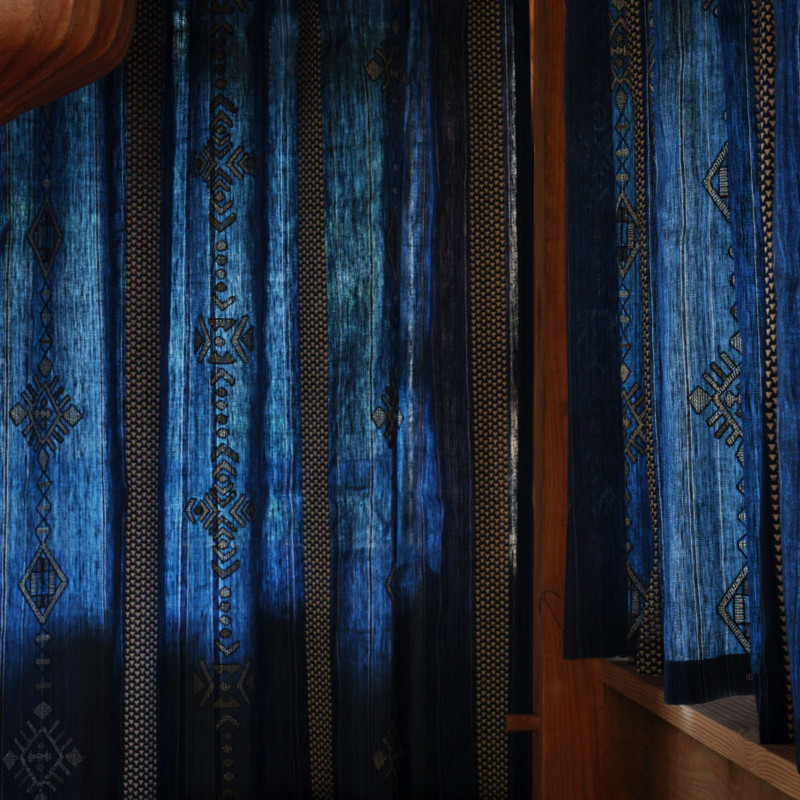 Tissu géométrique Kana Elitis