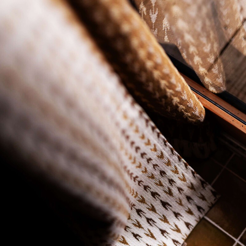 Tissu géométrique Maka Elitis