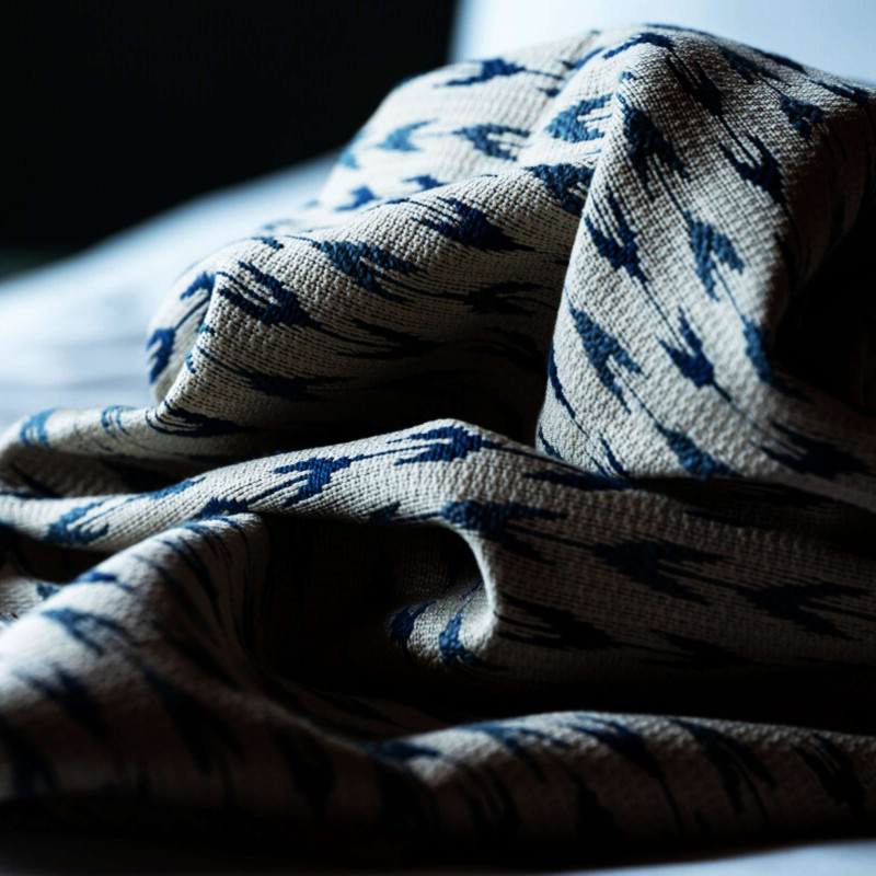 Tissu géométrique Maka Elitis
