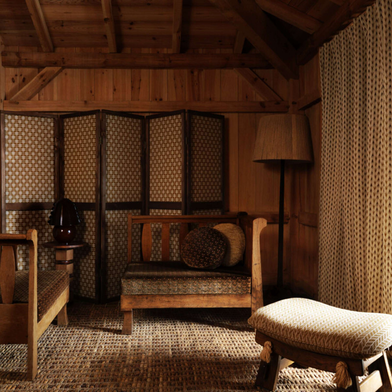 Tissu géométrique Genzo Elitis