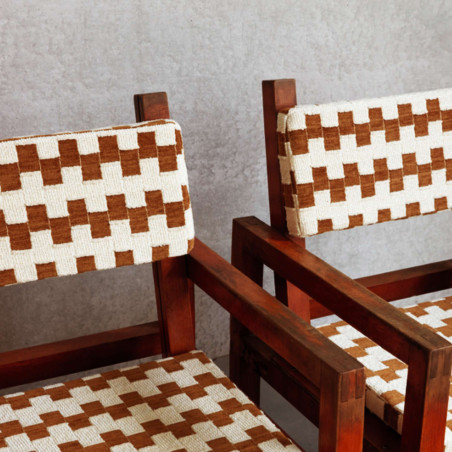 Tissu géométrique Kahn Elitis