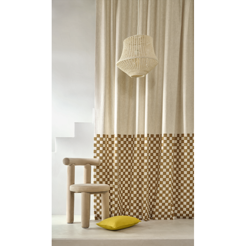 Tissu à carreaux Dazzle Recyclé Camengo