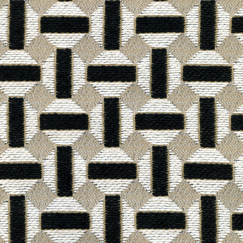 Tissu géométrique Sarnico Élitis
