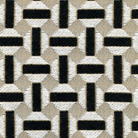 Tissu géométrique Sarnico Élitis