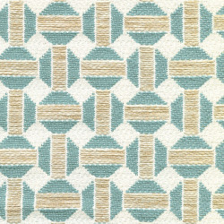 Tissu géométrique Sarnico Élitis