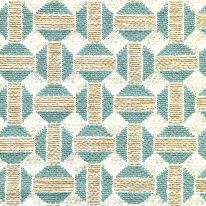 Tissu géométrique Sarnico Élitis