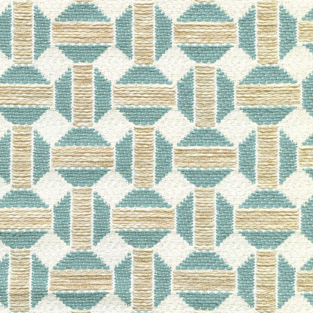 Tissu géométrique Sarnico Élitis
