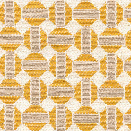 Tissu géométrique Sarnico Élitis