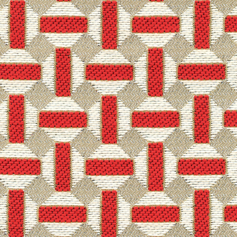 Tissu géométrique Sarnico Élitis
