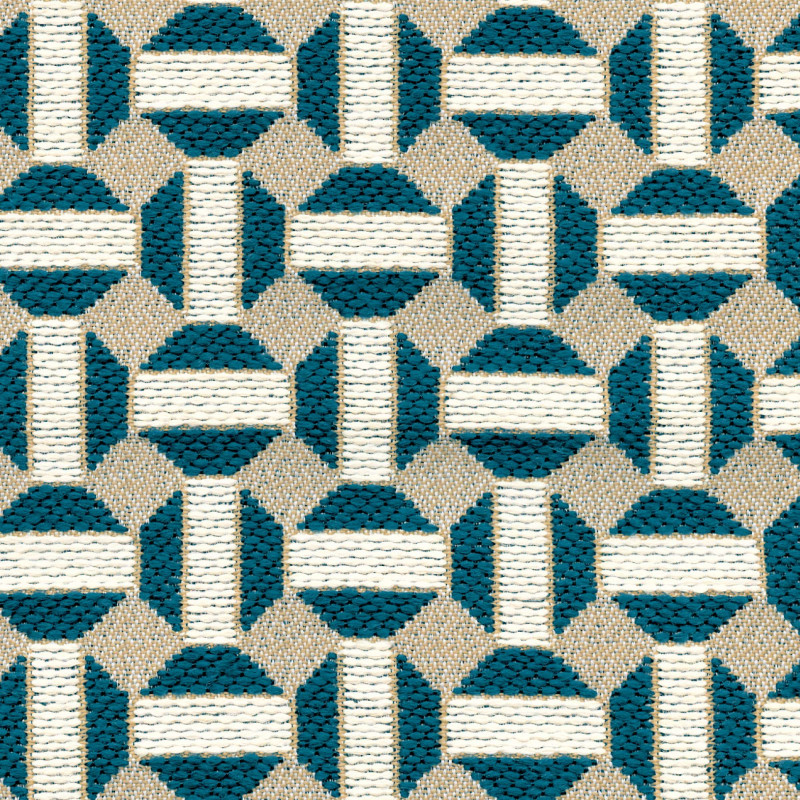 Tissu géométrique Sarnico Élitis