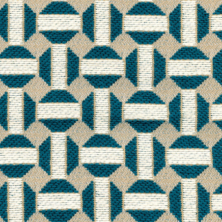 Tissu géométrique Sarnico Élitis
