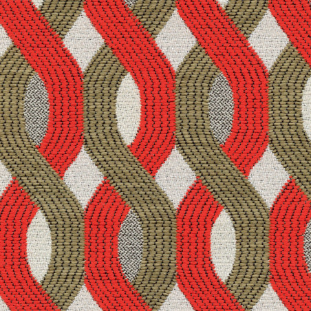 Tissu géométrique Aquarama Élitis