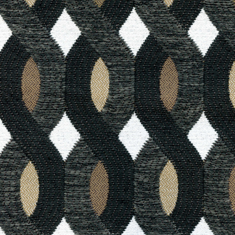 Tissu géométrique Aquarama Élitis