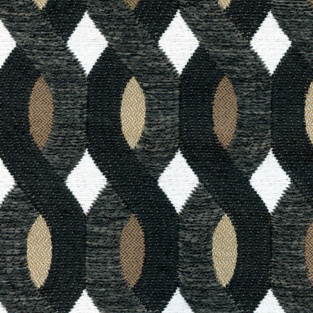 Tissu géométrique Aquarama Élitis