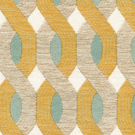 Tissu géométrique Aquarama Élitis