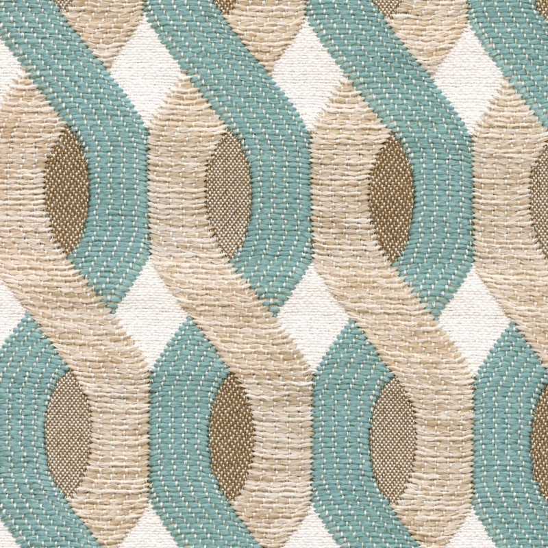 Tissu géométrique Aquarama Élitis