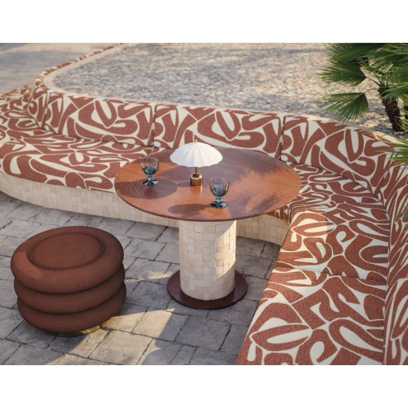 Tissu texture Rico Ruivo Casamance