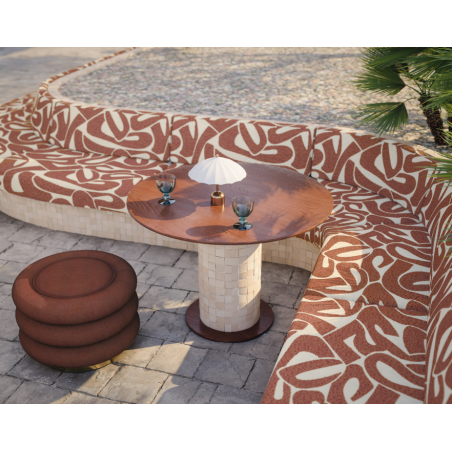 Tissu texture Rico Ruivo Casamance