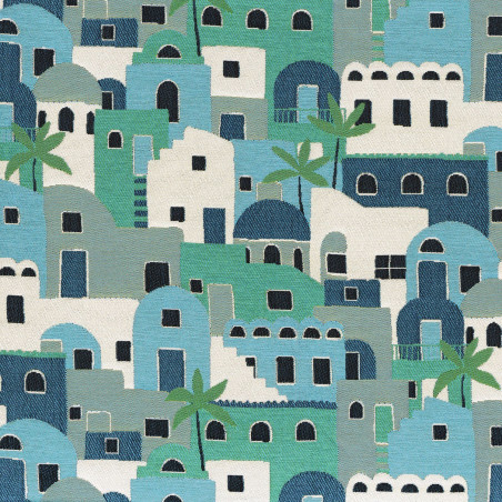 Tissu géométrique Amorgos Casamance