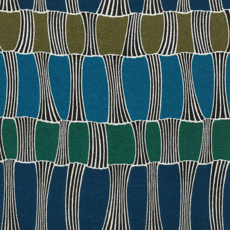 Tissu géométrique Santa Cruz Elitis