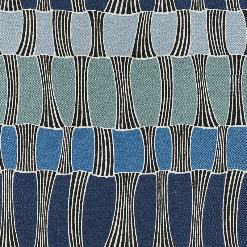 Tissu géométrique Santa Cruz Elitis
