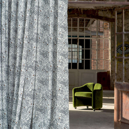 Tissu fleuri Eden Daddy Elitis