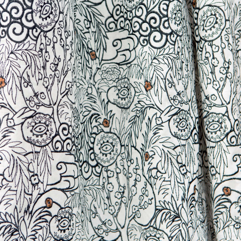 Tissu fleuri Eden Daddy Elitis