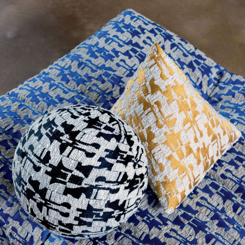 Tissu géométrique Giorgio Elitis