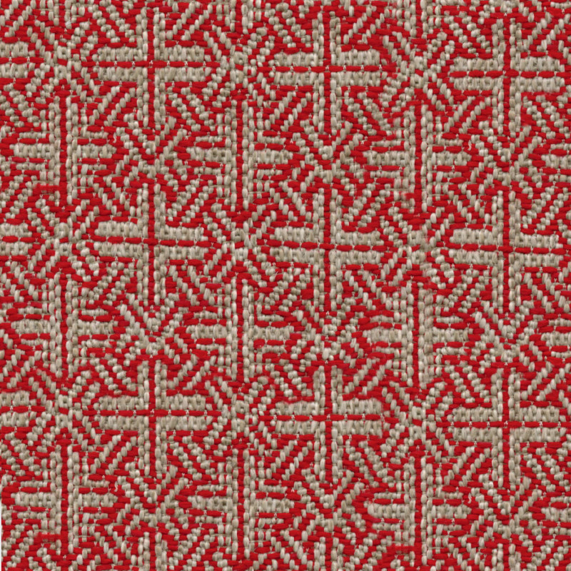 Tissu géométrique Marsala Elitis