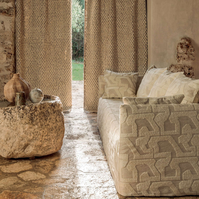 Tissu géométrique Eivissa Elitis